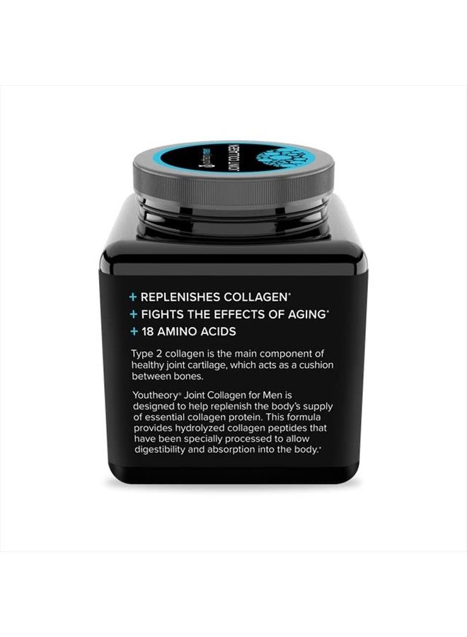 Joint Collagen for Men – Hydrolyzed Collagen + Plant Based Joint Blend, 120 Tablets