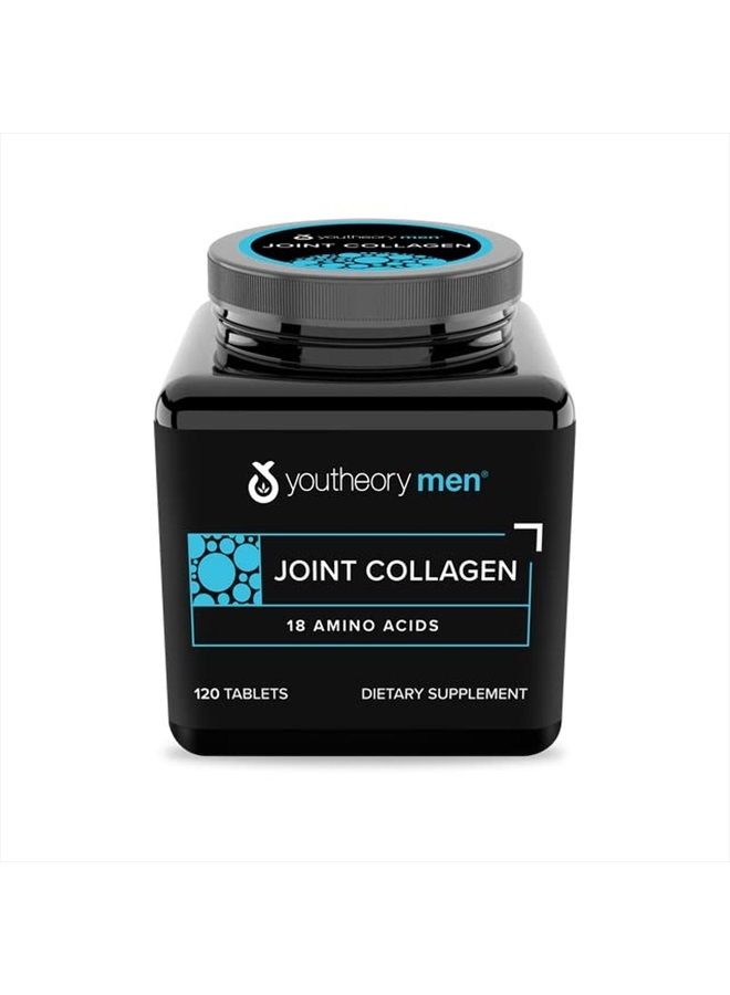 Joint Collagen for Men – Hydrolyzed Collagen + Plant Based Joint Blend, 120 Tablets