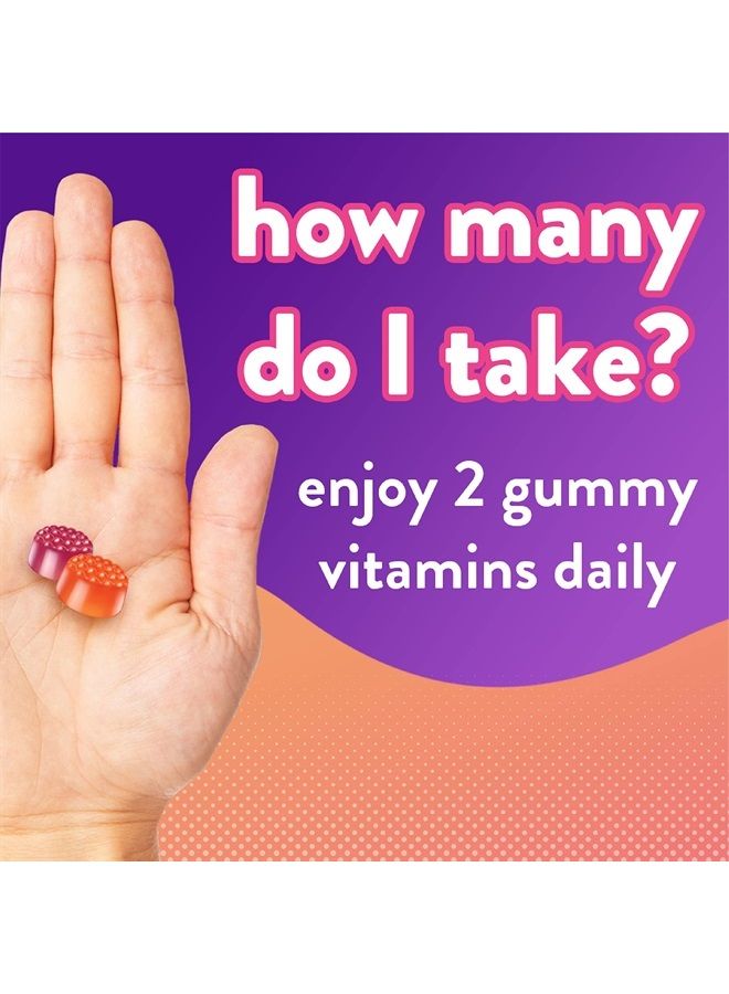 Vitamin D3 Gummy Vitamins for Bone and Immune System Support, Peach, Blackberry and Strawberry Flavored, 50 mcg Vitamin D, America's Number 1 Gummy Vitamin Brand, 75 Day Supply, 150 Count