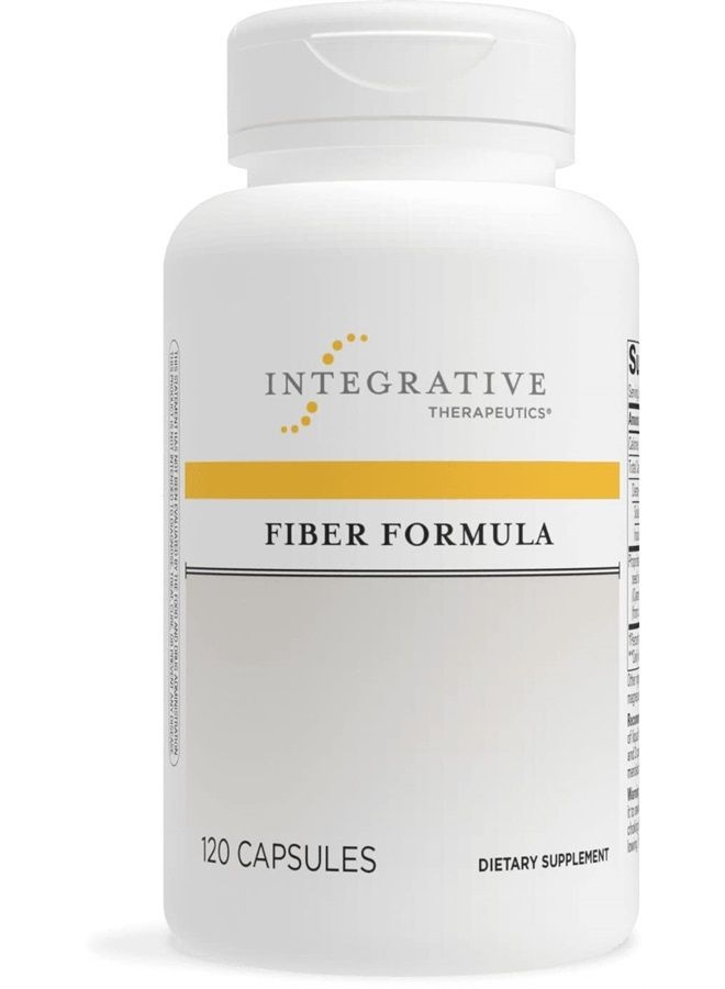 Fiber Formula - Supplement to Support Colon Health* - with True Dispersion Technology and Psyllium Seed Husk, Pectin, Oat Bran and Guar Gum - Dairy Free - Vegan -120 Capsules