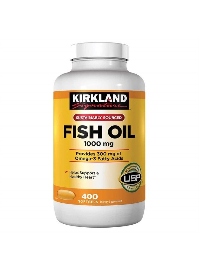 Fish Oil Concentrate with Omega-3 Fatty Acids, 1000mg, 800 Softgels
