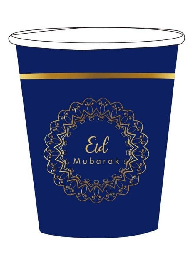 8-Piece Eid Mubarak Printed Party Cup