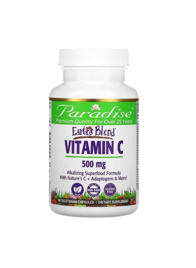 Earth's Blend Vitamin C 500 mg 90 Vegetarian Capsules