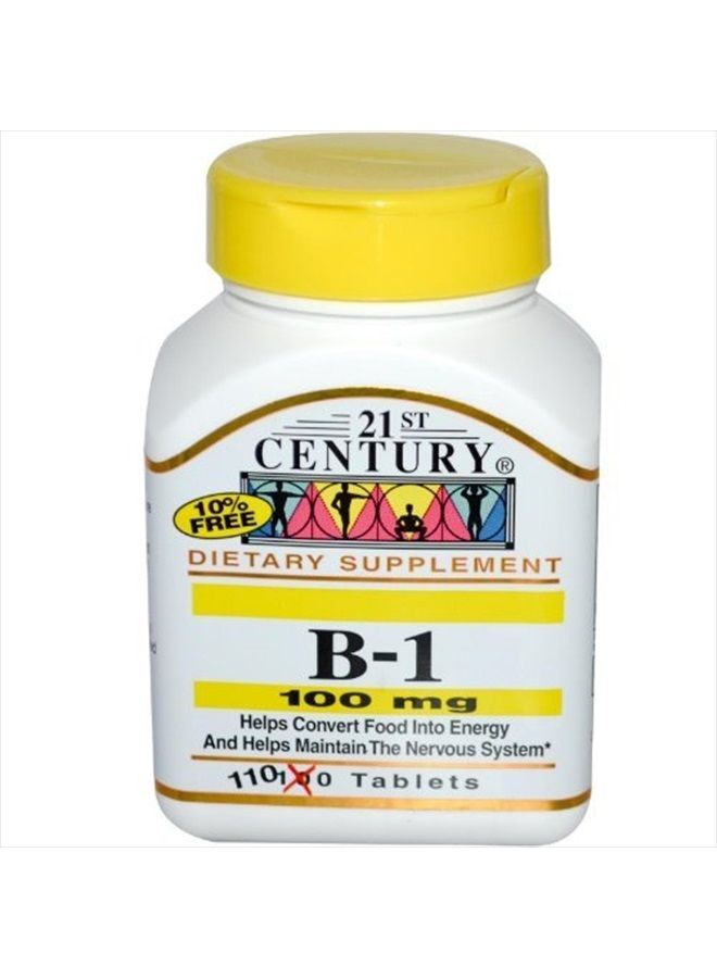 21ST Century VITAMIN B-1 100mg 110 TABS