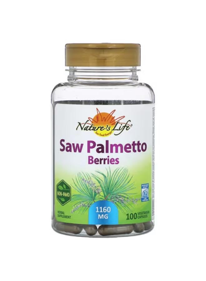 Saw Palmetto Berries, 580 mg, 100 Vegetarian Capsules