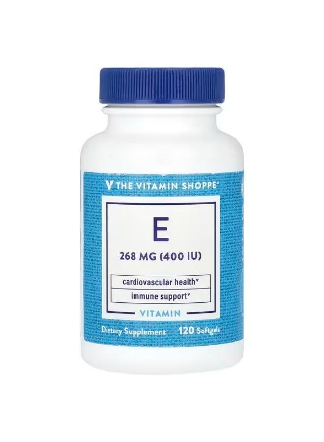 Vitamin E, 268 mg (400 IU), 120 Softgels