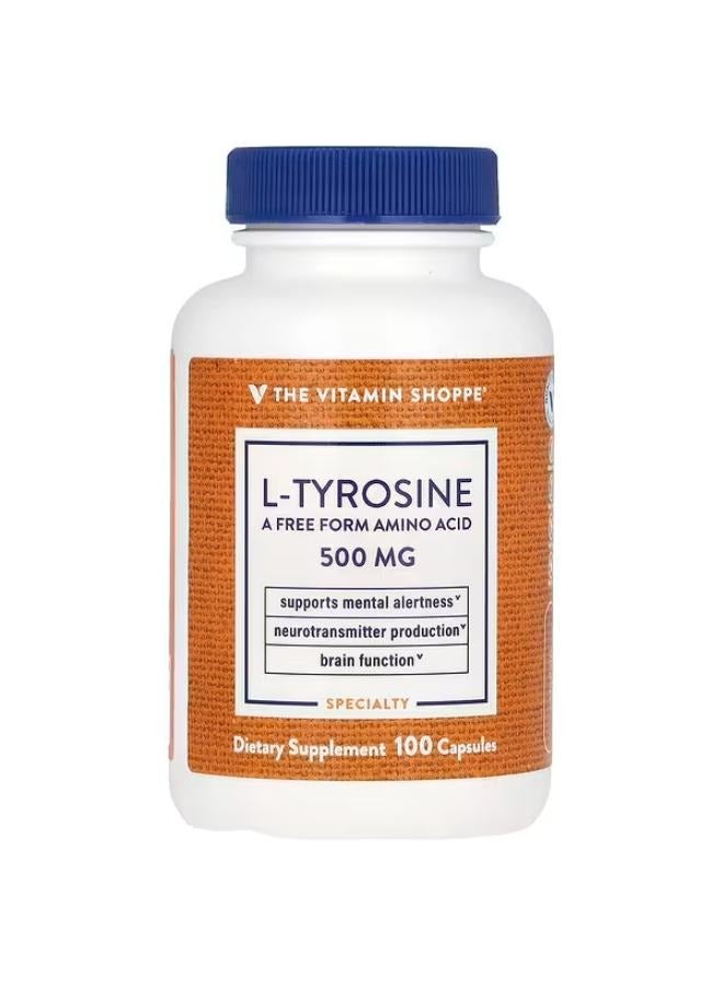 L-Tyrosine, 500 mg , 100 Capsule