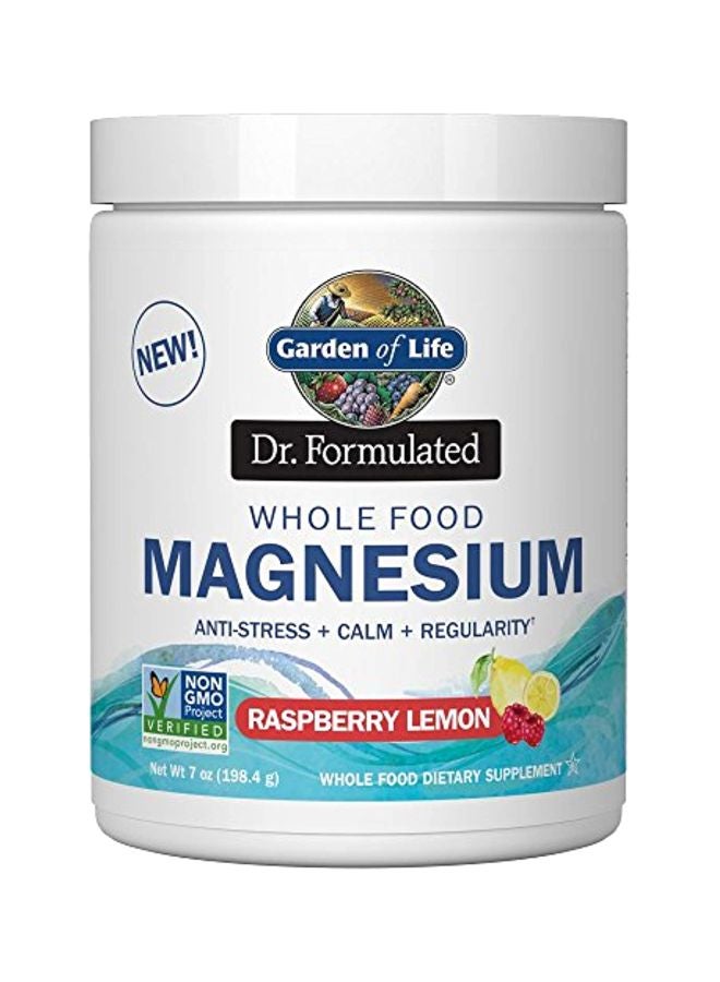 Dr. Formulated Whole Food Magnesium Whole Food Dietary Supplement For Anti-Stress, Calm And Regularity Raspberry Lemon