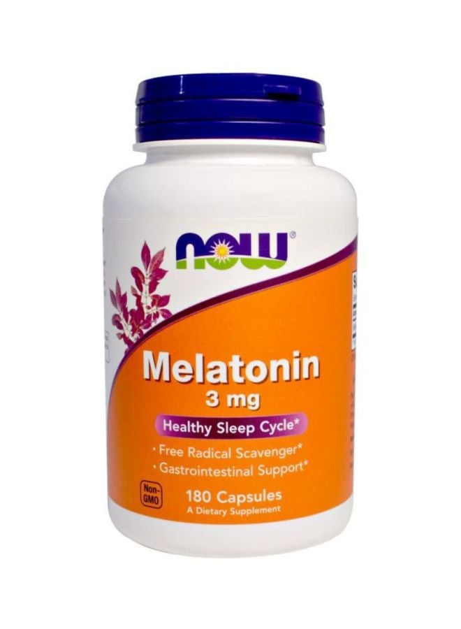 Now Foods Melatonin Dietary Supplement 180 Veg Capsules