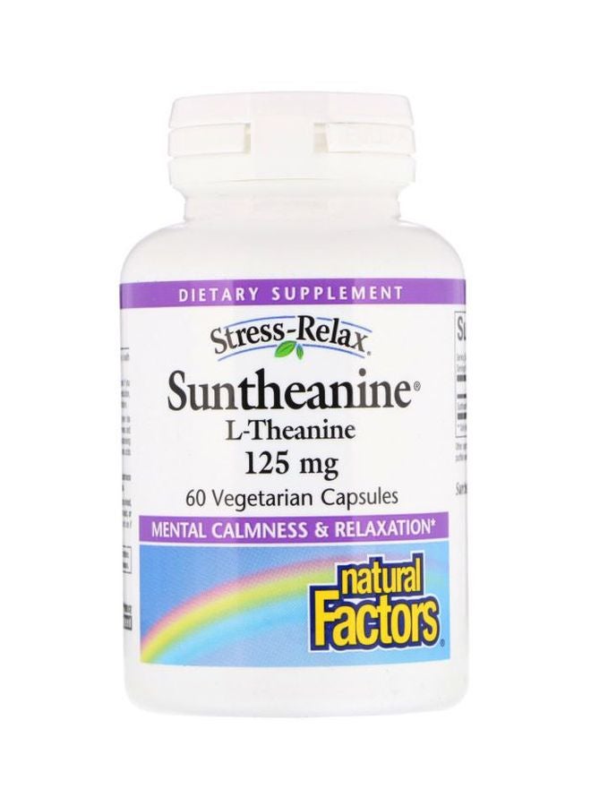 Suntheanine L-Theanine Dietary Supplement 125 mg - 60 Vegetarian Capsules