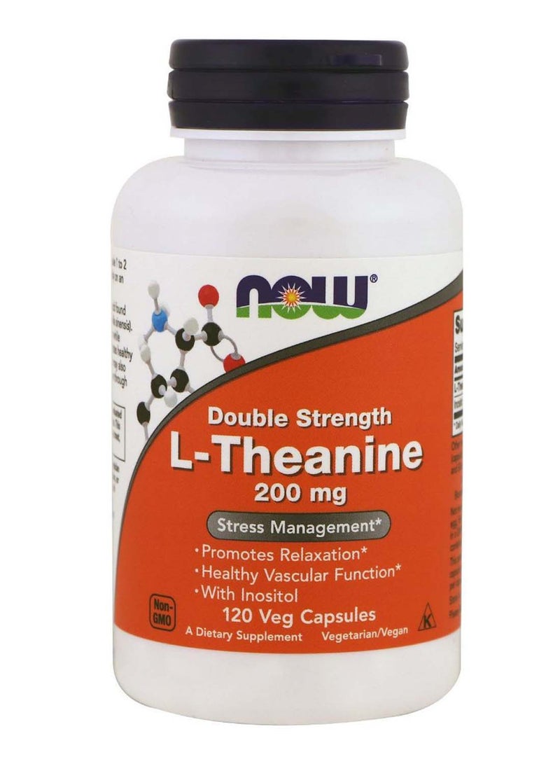 Double Strength L-Theanine - 120 Veg Capsules