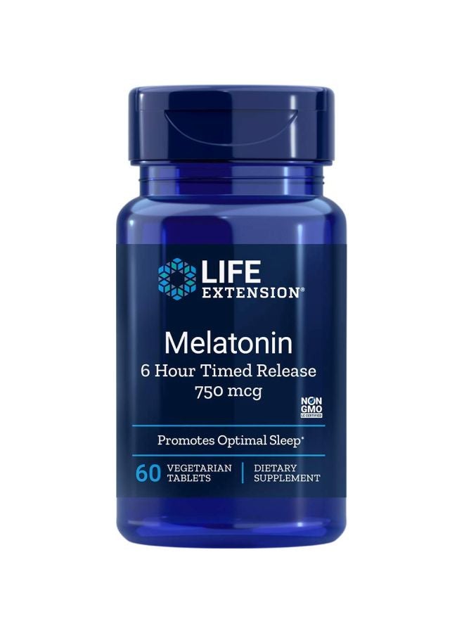 Melatonin Dietary Supplement 750 mcg - 60 Tablets