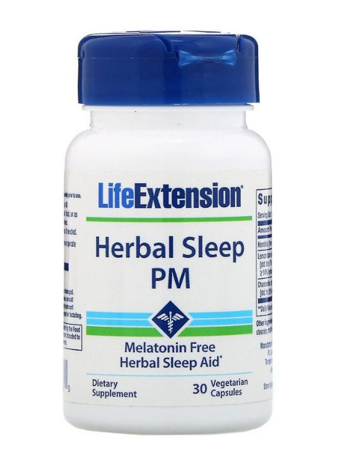 Herbal Sleep PM Supplement - 30 Capsules