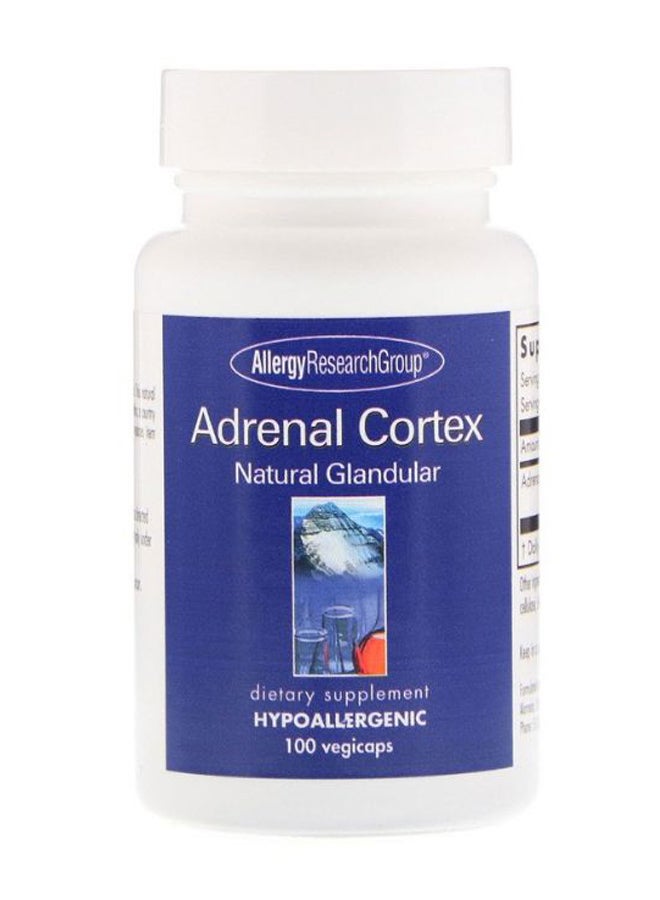 Adrenal Cortex Natural Glandular Dietary Supplement - 100 Capsules