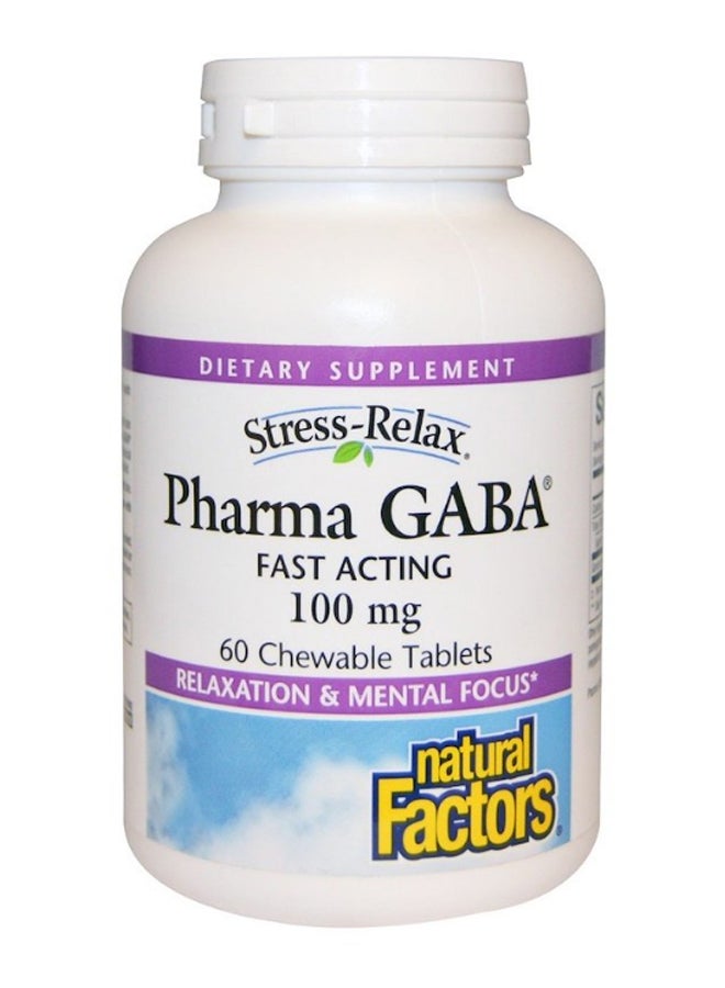 Stress-Relax Pharma Gaba - 60 Chewable Tablets