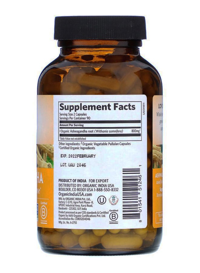 Ashwagandha Stress Response Supplement - 180 Capsules