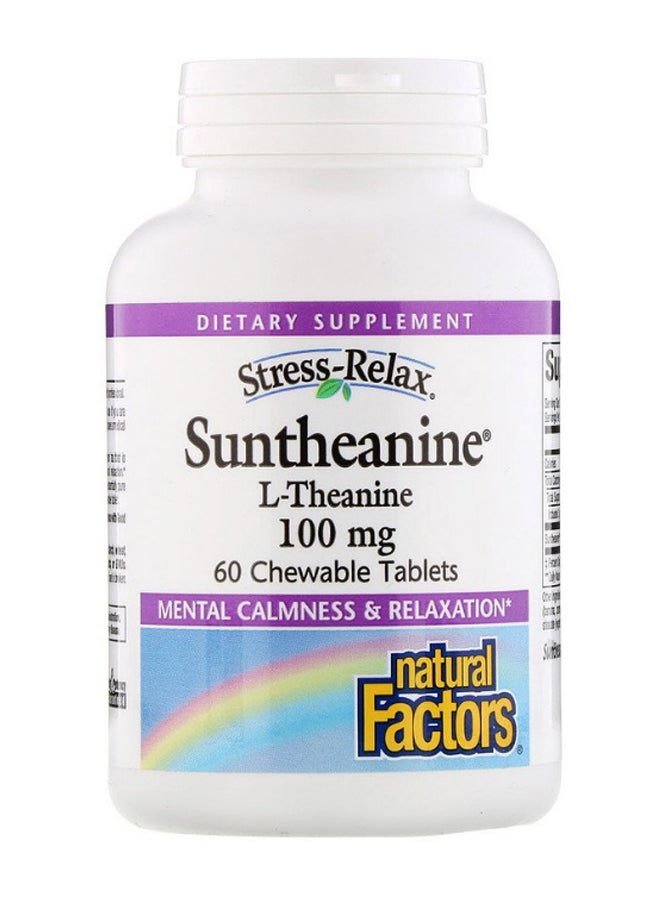 Suntheanine L-Theanine - 60 Chewable Tablets