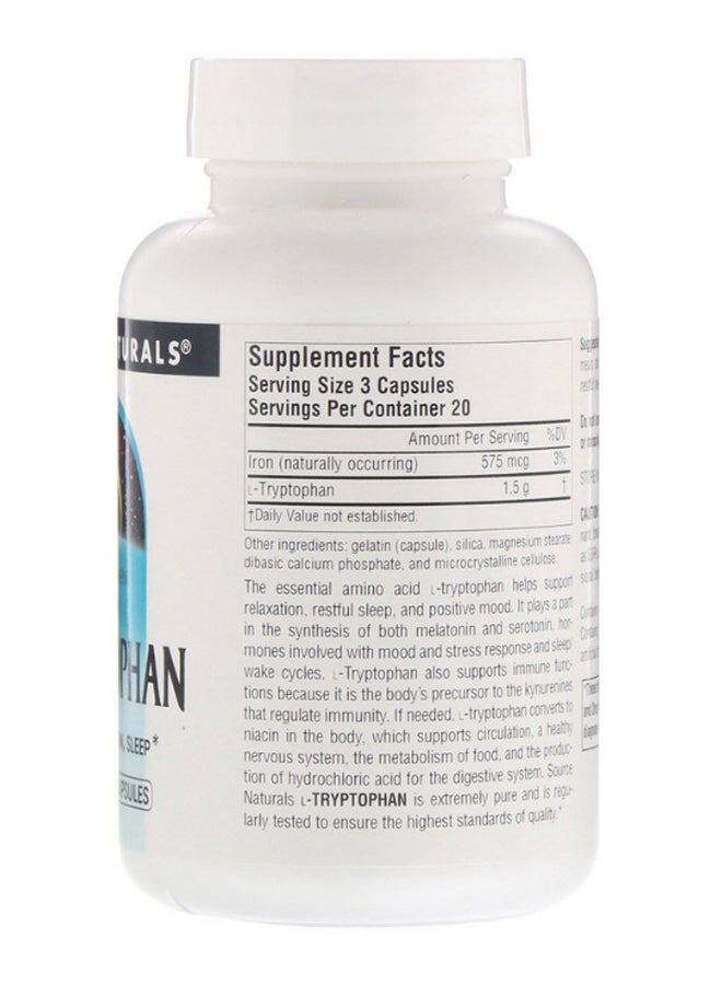 L Tryptophan - 60 Capsules