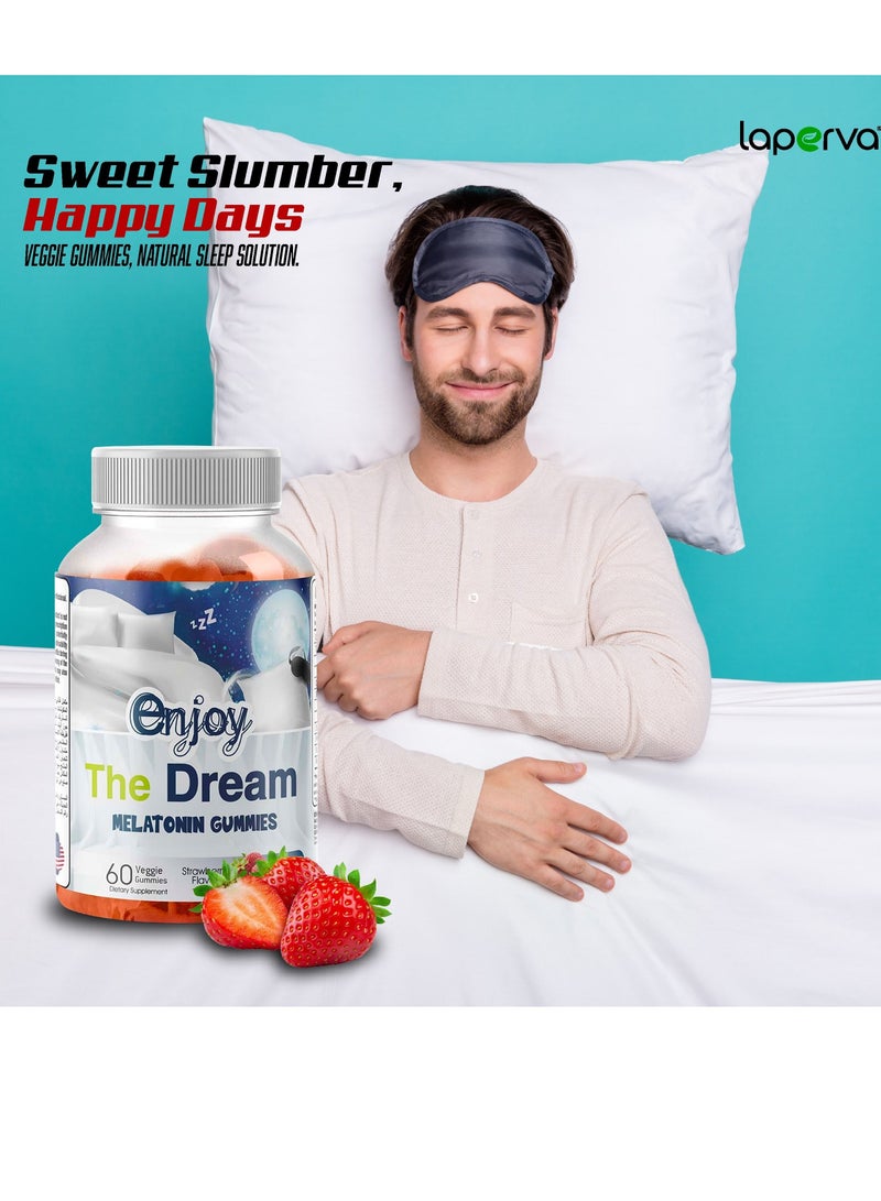 Enjoy The Dream Gummies Strawberry 60 Veggie Gummies