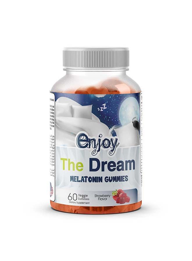 Enjoy The Dream Gummies Strawberry 60 Veggie Gummies