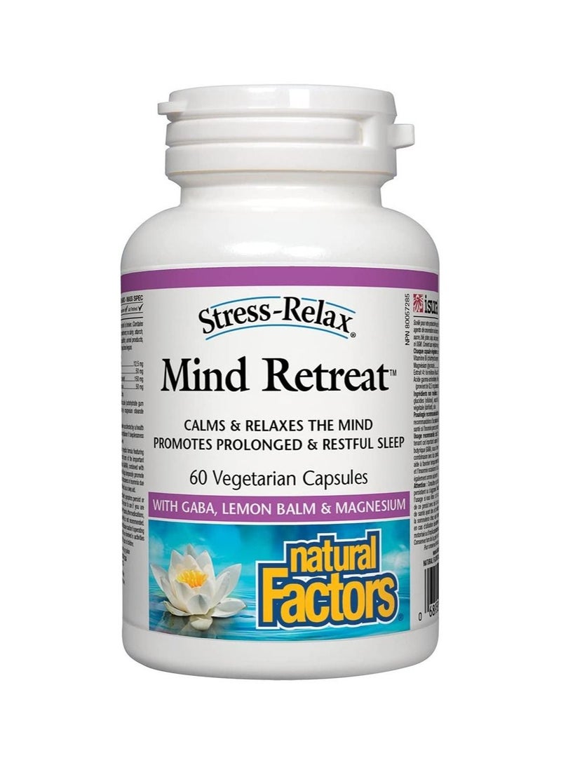 Natural Factors Mind Retreat, 60 Veggie Capsules