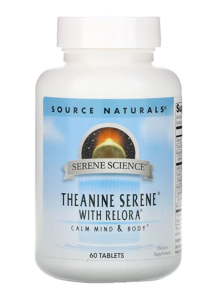 Source Naturals Serene Science Theanine Serene with Relora, 60 Tablets