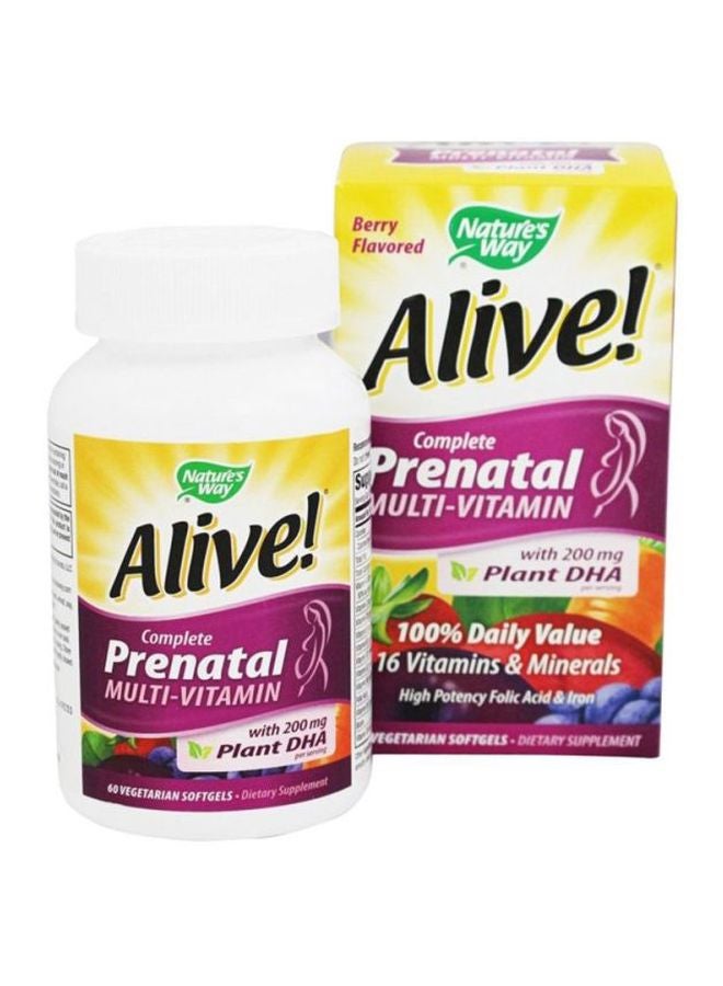 Alive! Complete Prenatal Multi-Vitamin - 75-Gummies