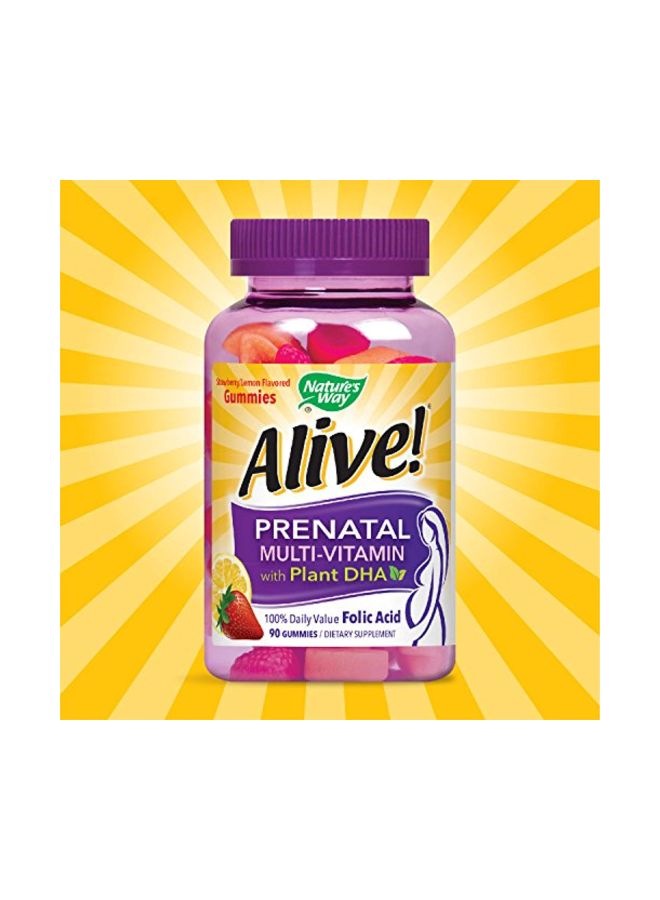 Alive! Prenatal Multivitamin Supplement - 90 Gummies