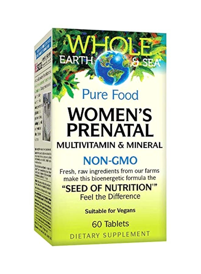 Whole Earth And Sea Prenatal Dietary Supplement - 60 Tablets