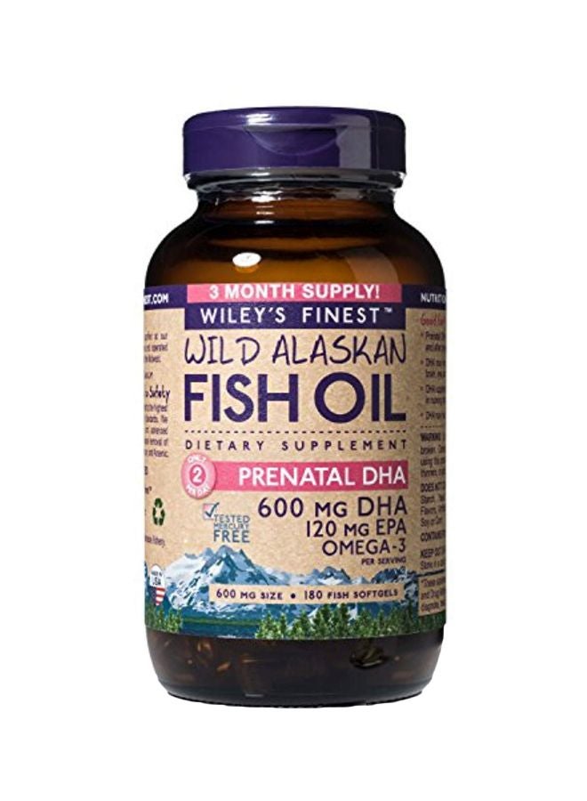 Wild Alaskan Fish Oil 600mg - 180 Softgels