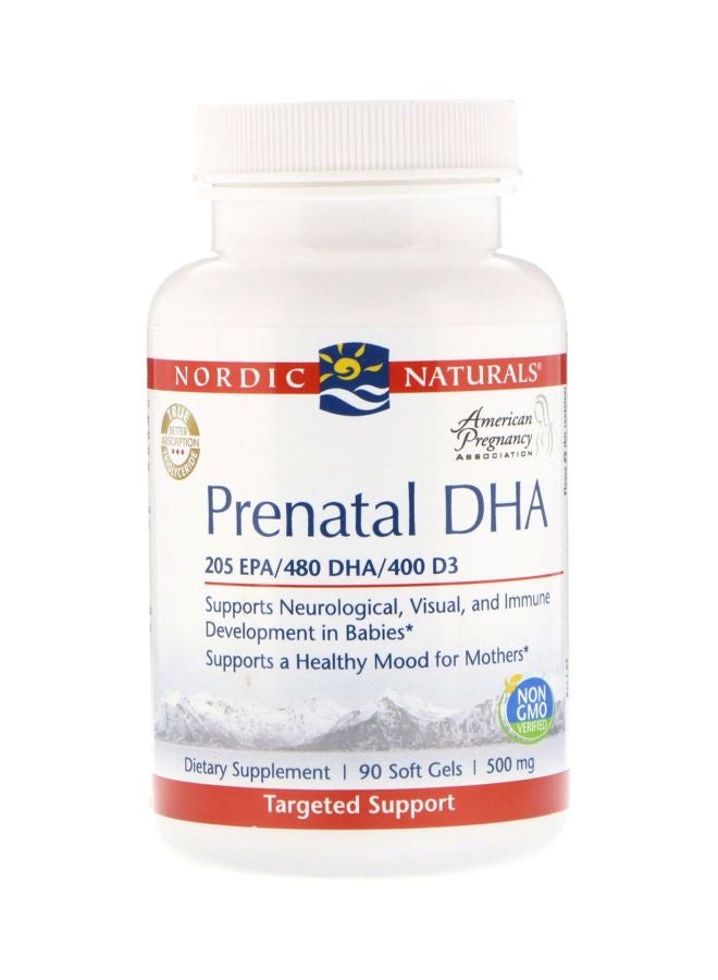 Nordic Naturals Prenatal DHA 500 mg - 90 Softgels