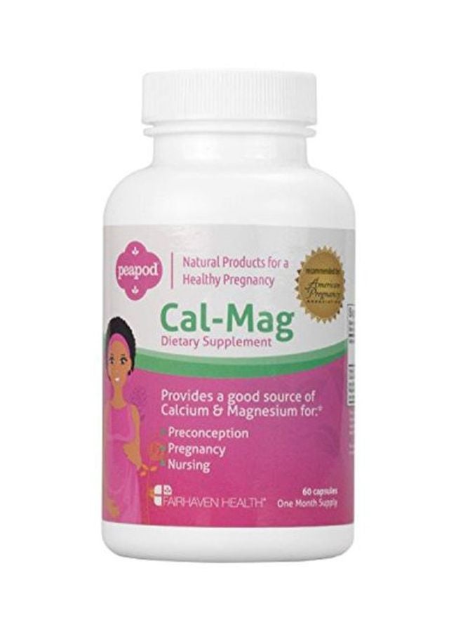 Cal-Mag Dietary Supplement - 60 Capsules