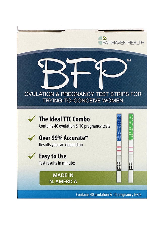 50-Piece BFP Ovulation And Pregnancy Test Strips Set