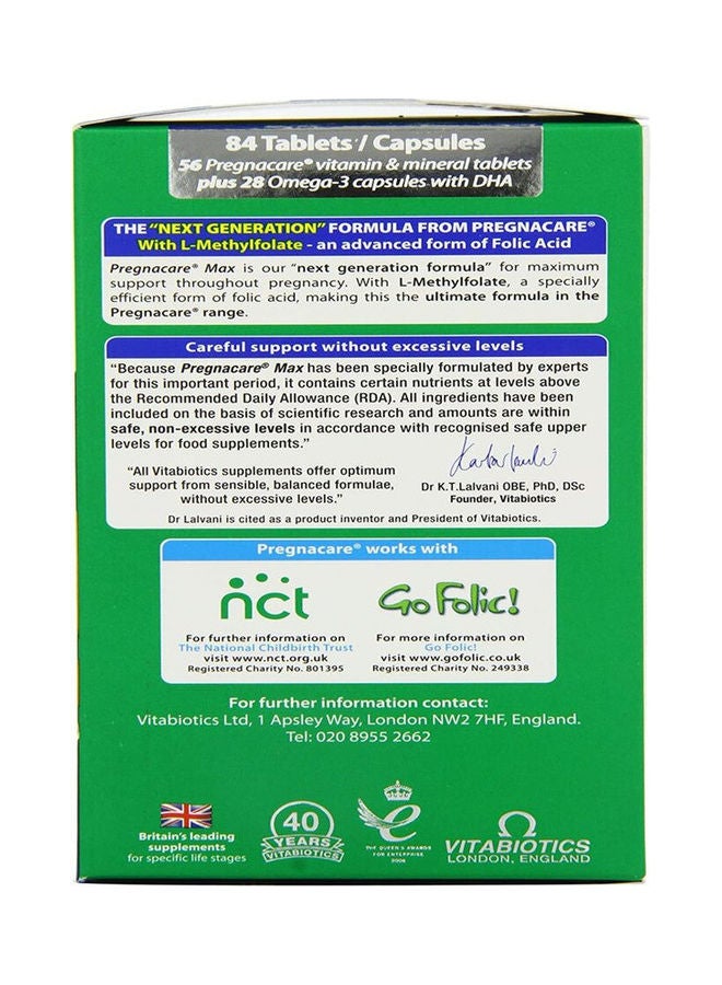 Pregnacare Max 56 Multi Vitamins and Minerals Tablets