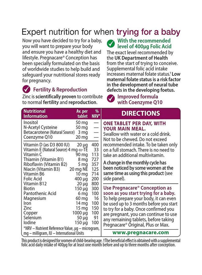 Pregnacare Conception - 30 Tablets