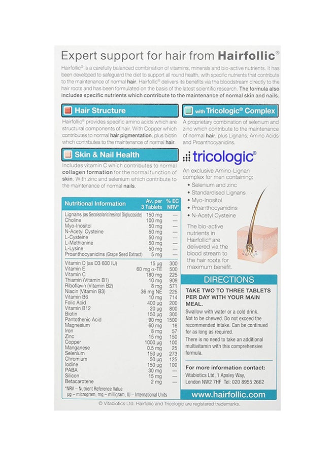 Hairfollic Man - 60 Tablets
