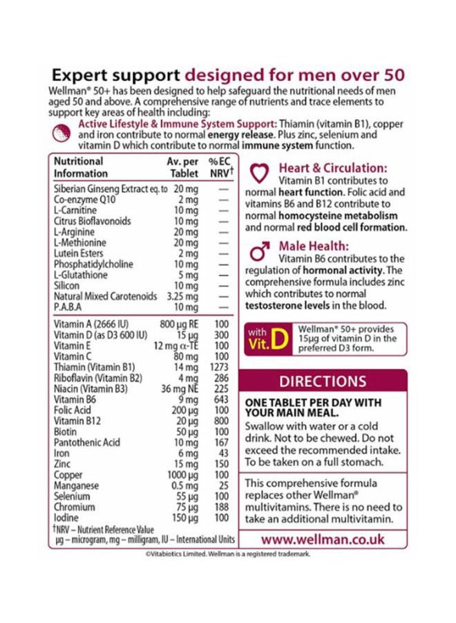 Wellman 50+ 30 Tablets