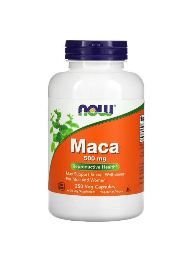 Maca Dietary Supplement - 250 Veg Capsules 500 Mg