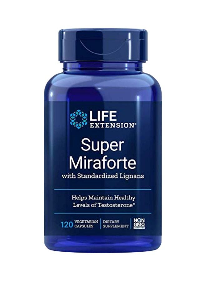 Super Miraforte With Standardized Lignans Dietary Supplement - 120 Vcapsules