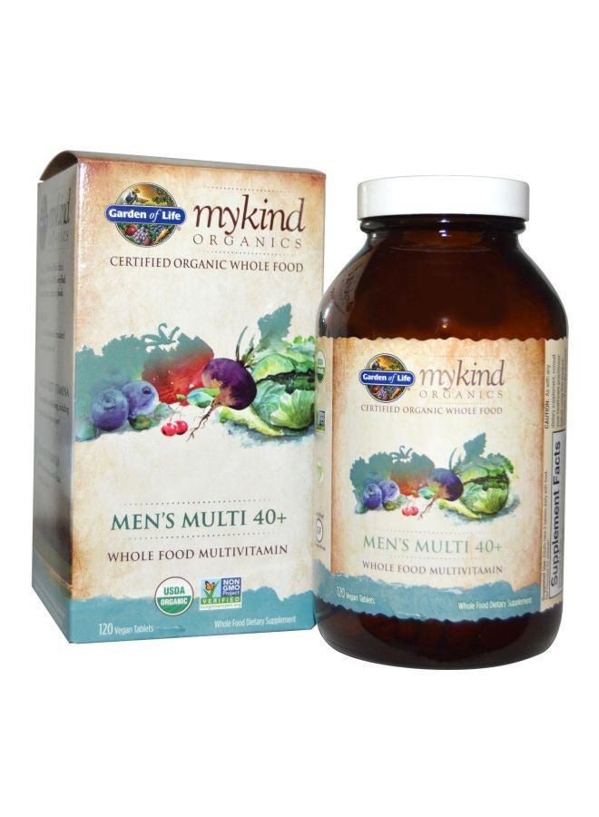 MyKind Organics Multi 40+ Dietary Supplement - 120 Vegan Tablets