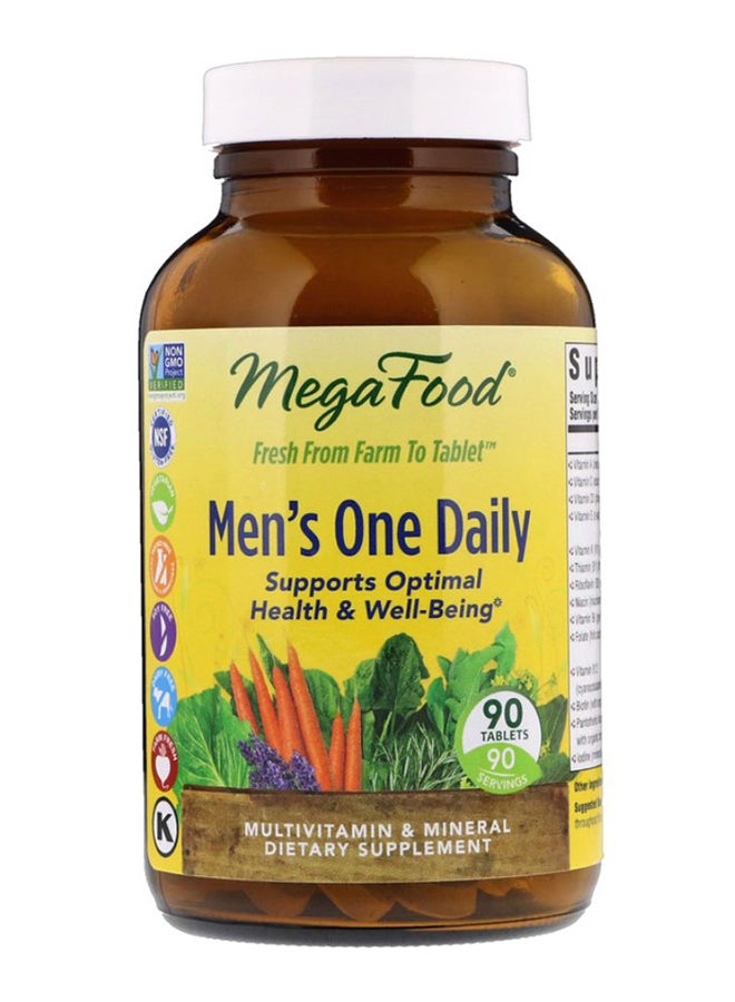 Men's One Daily Multivitamin And Mineral Dietary Supplement - 90 Tablets