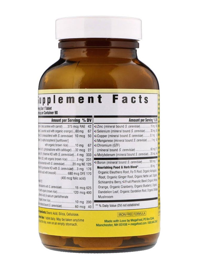 Men's One Daily Multivitamin And Mineral Dietary Supplement - 90 Tablets