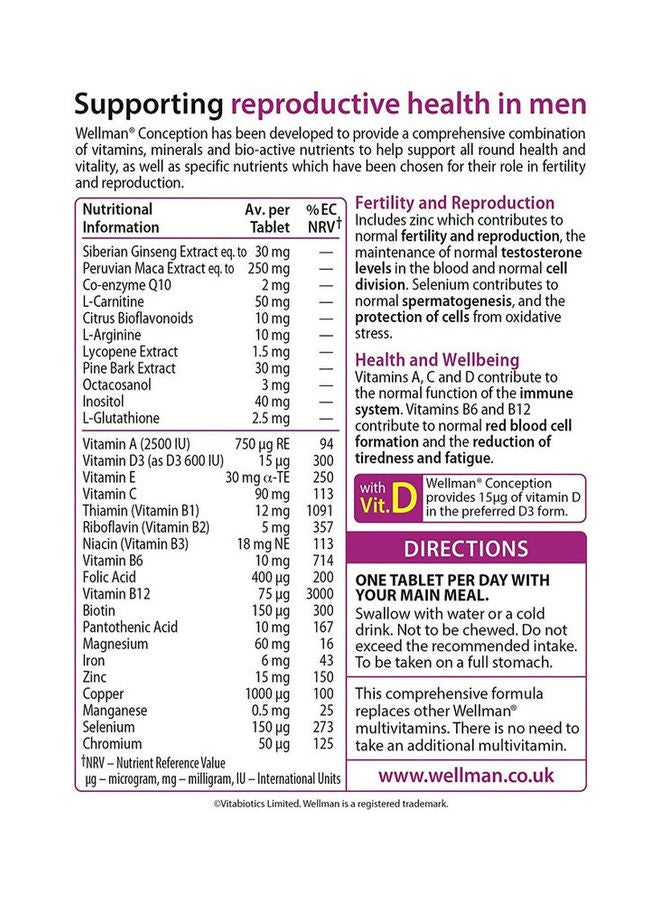 Wellman Conception - 30 Tablets