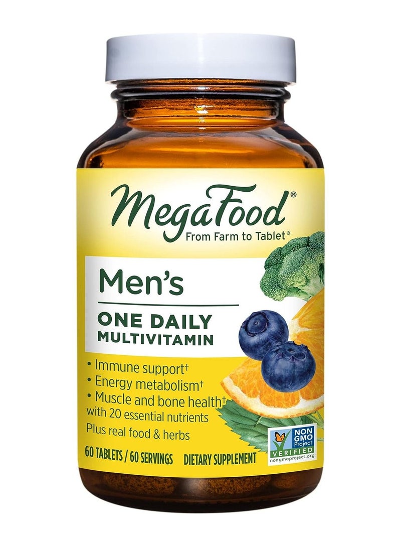 Multivitamin For Men, immune support,bone health,muscle health, energy metabolism, dietary supplement / 60 tablets / 60 servings.