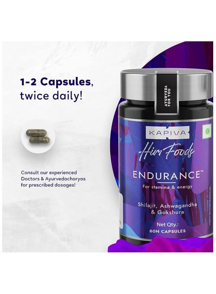 Endurance Capsules For Energy, 60 Capsules