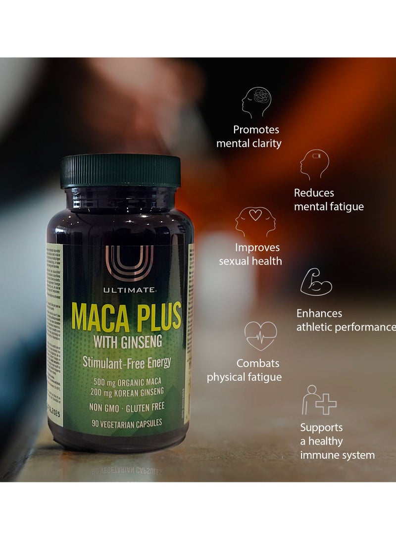 Ultimate MACA PLUS with Ginseng 90 Capsules