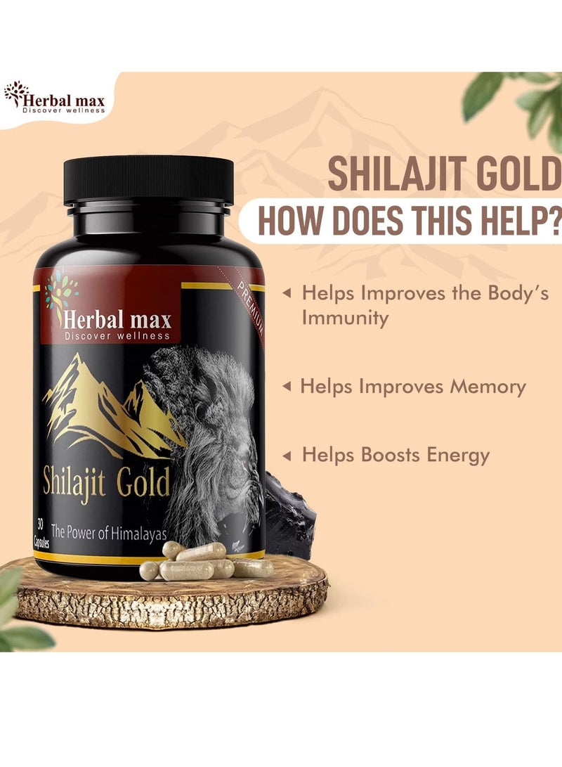 Pack Of 3 Himalayas Shilajit Gold Extract 800 Mg