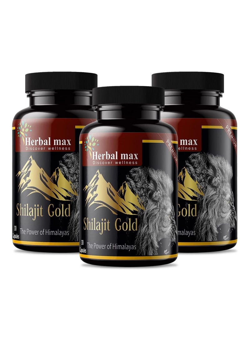 Pack Of 3 Himalayas Shilajit Gold Extract 800 Mg