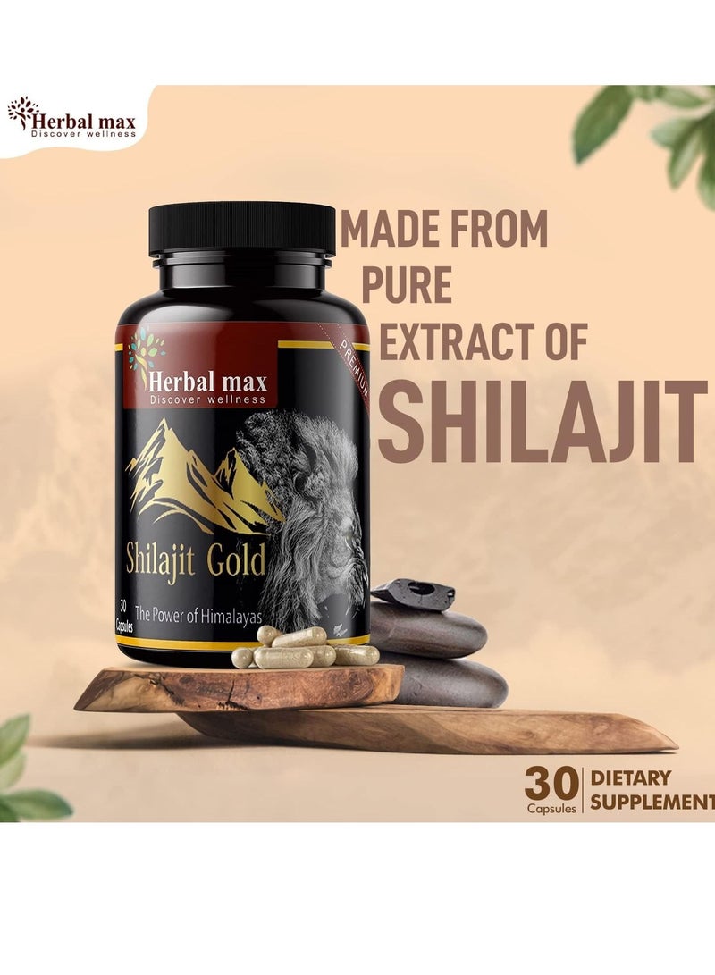 Pack Of 3 Himalayas Shilajit Gold Extract 800 Mg