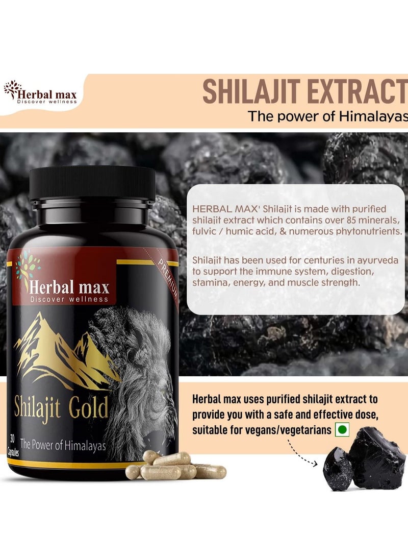 Pack Of 3 Himalayas Shilajit Gold Extract 800 Mg